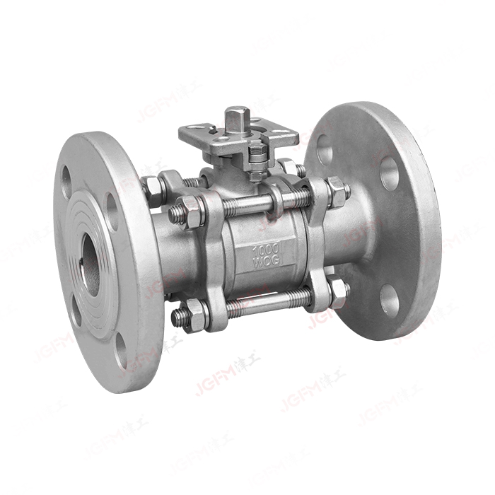 三片式高平臺法蘭球閥